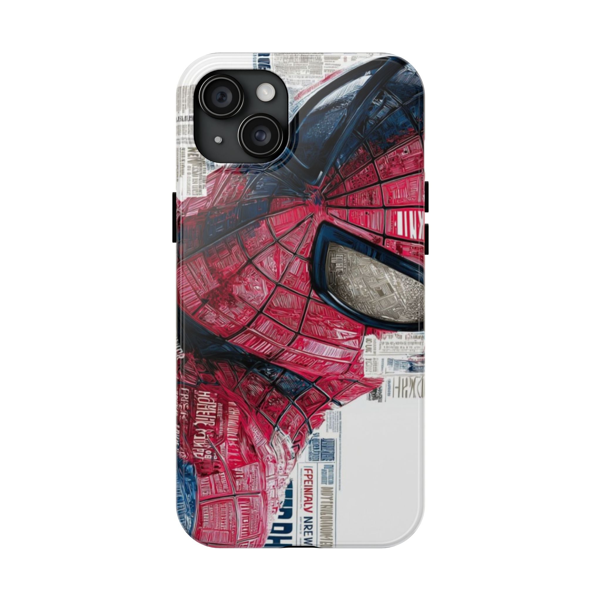 Spider-Man Collage Tough Phone Case — Red Mask Art Phone Cover